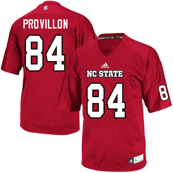 Men #84 Jasiah Provillon NC State Wolfpack College Football Jerseys Sale-Red - Click Image to Close